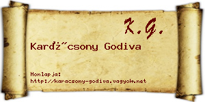 Karácsony Godiva névjegykártya